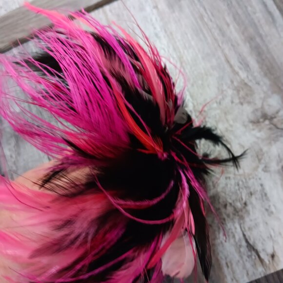 Fancy Feather Coursage Bow - Picture 3 of 4